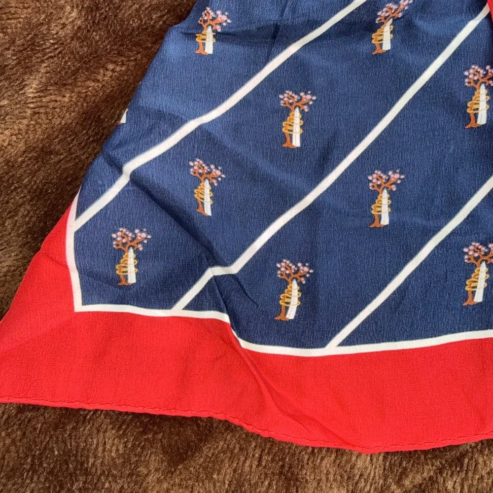 Vintage Custom‎ Washington D.C. Cherry Blossom Silk Scarf - Wm Chelsea Ltd.